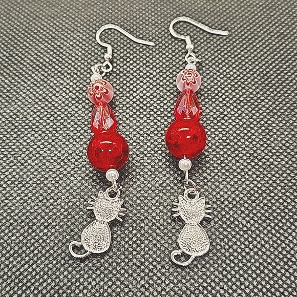 PoshMama Jewelry - Feline Fine Collection 92.5 SS Post Earrings